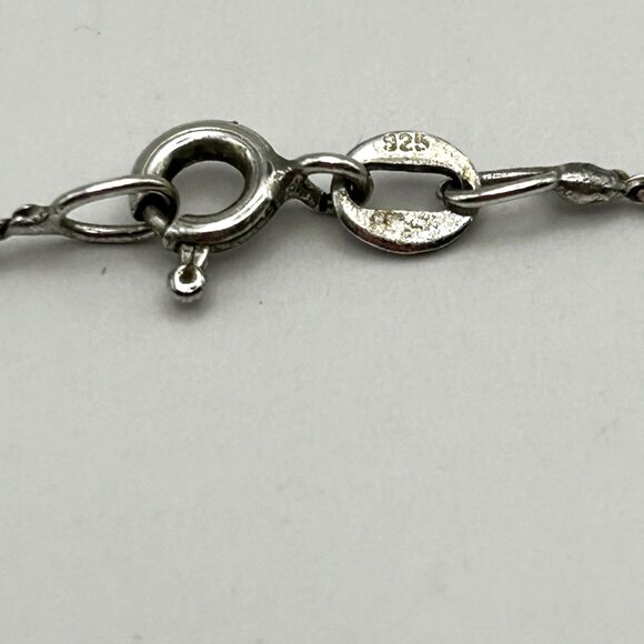 Sterling Silver 925 Family Embrace Pendant Necklace 24” 8g Modern Love Design - Picture 3 of 11